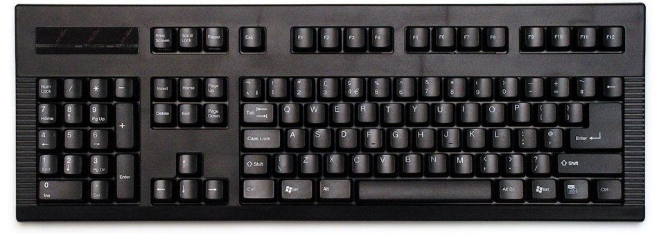 KBC-3500B - Black Left-Handed Mechanical Keyboard PS/2 and USB