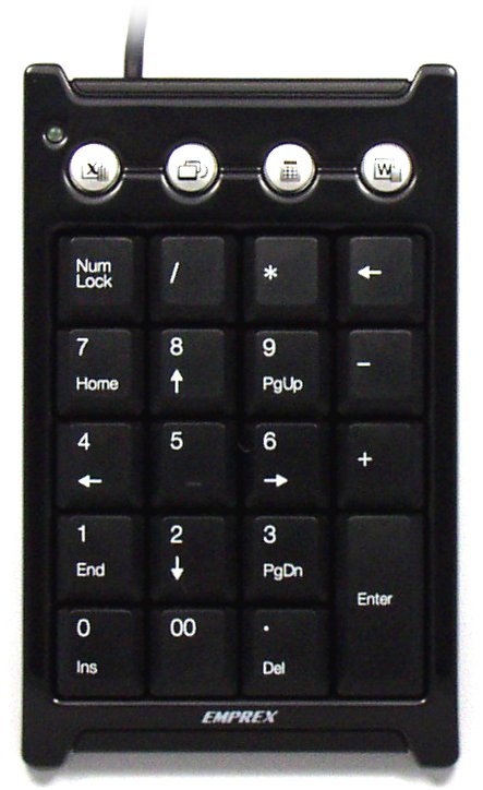 KBC-5023H - Emprex NumberPad with USB Hub