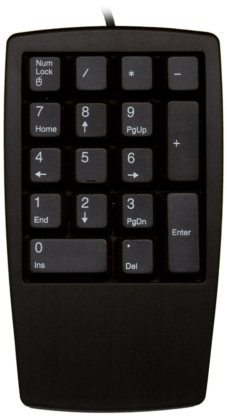 KBC-9880 - Black 17 Key USB numeric keypad