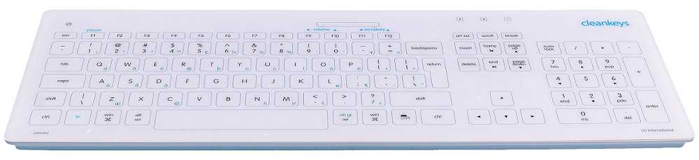 CKP2GW-CK2102 - Cleankeys Glass Wireless Keyboard with Touchpad