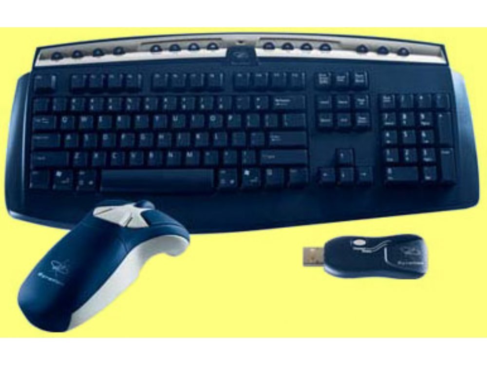 KBC-GYR/GO011 - Gyration Ultra GO Suite, 25' full size keyboard and mouse