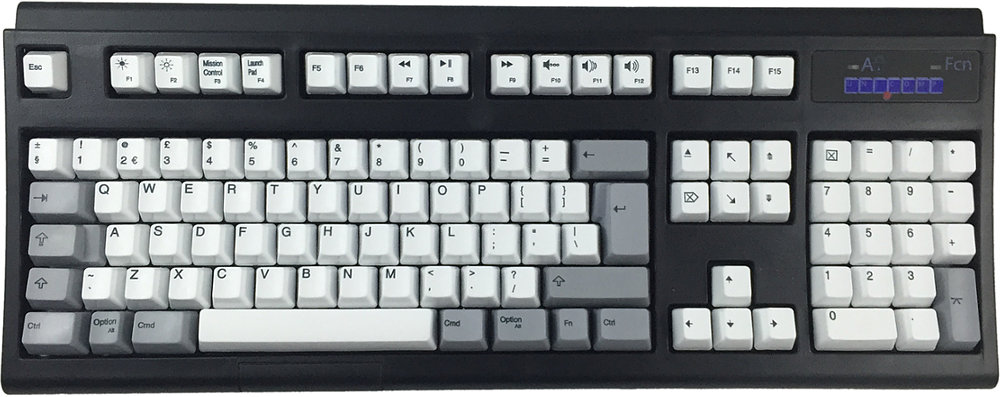 UWM3PHA - IBM Style Spacesaver Mac Black Buckling Spring Keyboard