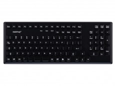 INDUPROOF 2 Rugged Silicone Keyboard with Short Travel Keys Black