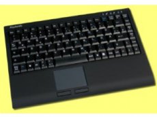 Mini wireless keyboard, with built in Touchpad, black