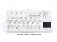 InduKey Induproof Advanced - Compact Silicone Keyboard with Touchpad IP68