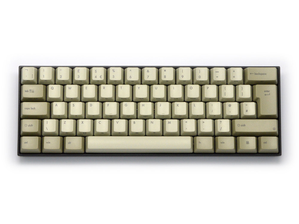 tempo luister openbaring UK V60 Vintage 60% MX Brown Tactile Keyboard : KBP-V60-B-VIN-UK : The  Keyboard Company