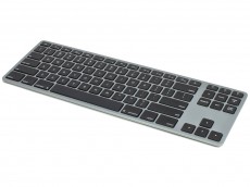 USA Matias Bluetooth Aluminum Tenkeyless Keyboard for Mac Space Grey