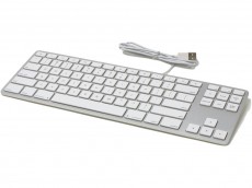 USA Matias Wired Aluminum Tenkeyless Keyboard for Mac Silver