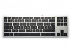 UK Matias Wired Aluminum Tenkeyless RGB Backlit Keyboard for Mac Space Grey