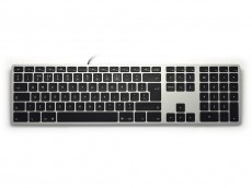 UK Matias Wired RGB Backlit Aluminum Keyboard for Mac Space Grey