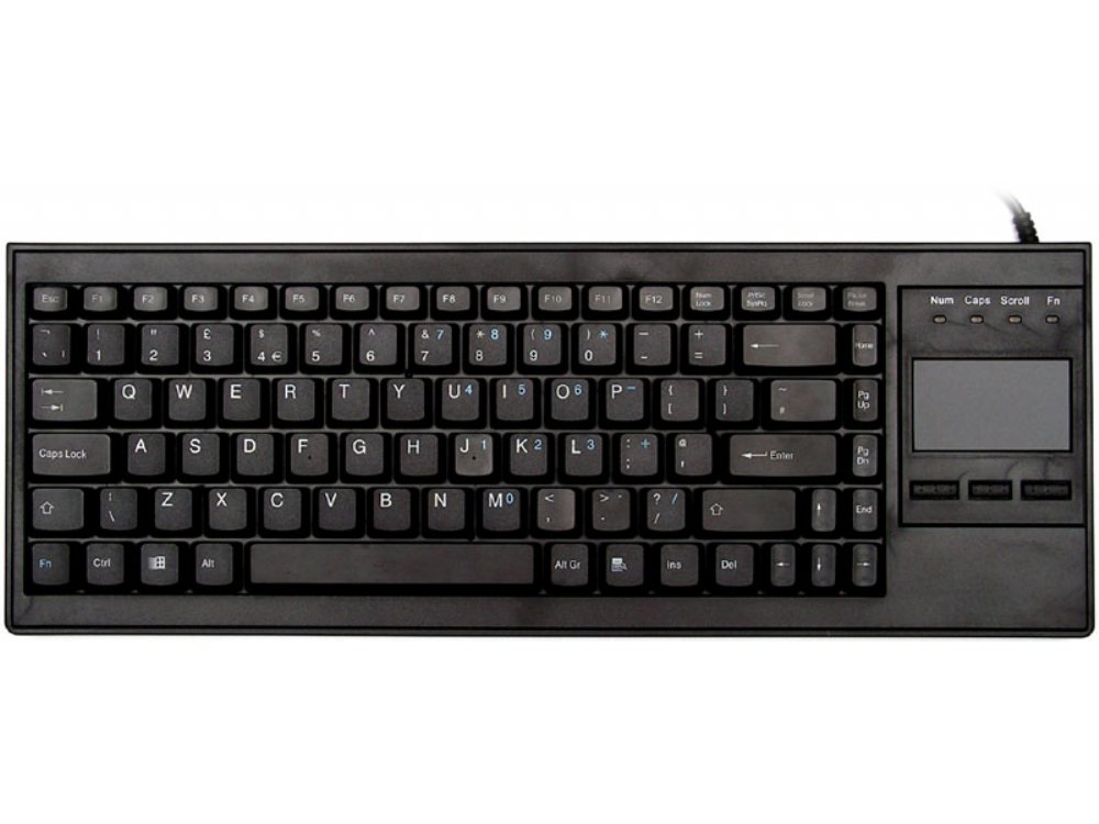 Black, rack style, touchpad keyboard : KBC-SCP6P : The Keyboard Company