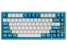 USA ND75 Mini Tri-Mode RGB Hot-Swap Linear LCD Blue Aluminium Keyboard