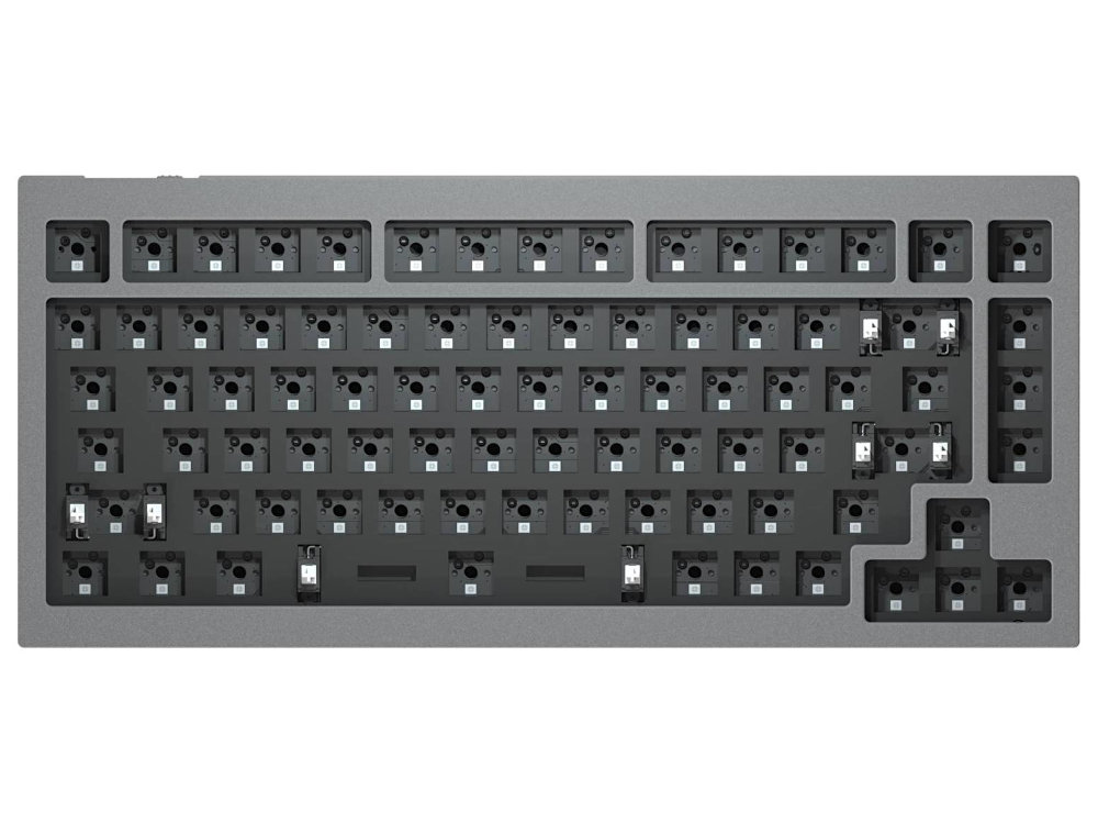 ANSI Keychron Q1 QMK RGB Barebone Aluminium Mac/PC Space Grey Custom  Keyboard : Q1-A2-V1 : The Keyboard Company