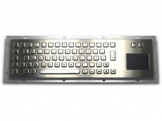 Stainless Steel IP65 Panel Mount Industrial Touchpad Keyboard - Under Panel