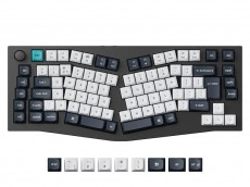 UK Keychron Q10 Max Ergo 2.4G BT QMK RGB Linear Aluminium Mac/PC Carbon Black Keyboard with Knob