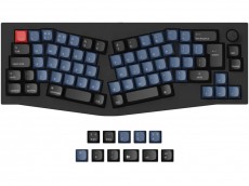 UK Keychron Q8 65% Ergo QMK RGB Aluminium Mac/PC Carbon Black Tactile Custom Keyboard with Knob