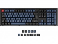 UK Keychron V6 QMK RGB Tactile Mac/PC Frosted Black Custom Keyboard with Knob