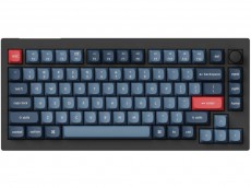 USA Keychron V1 Max QMK RGB Bluetooth 2.4g Tactile Mac/PC Carbon Black Keyboard with Knob