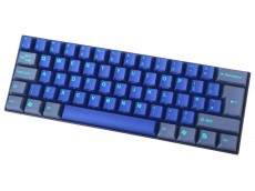 UK V60 Cubic Midnight Dawn 60% MX Brown Tactile Double Shot Keyboard
