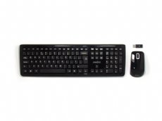 Piano Black Wireless Keyboard and Mouse Set