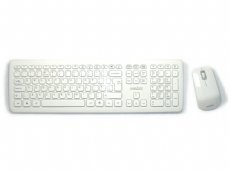 Piano White Wireless Keyboard and Mouse Set